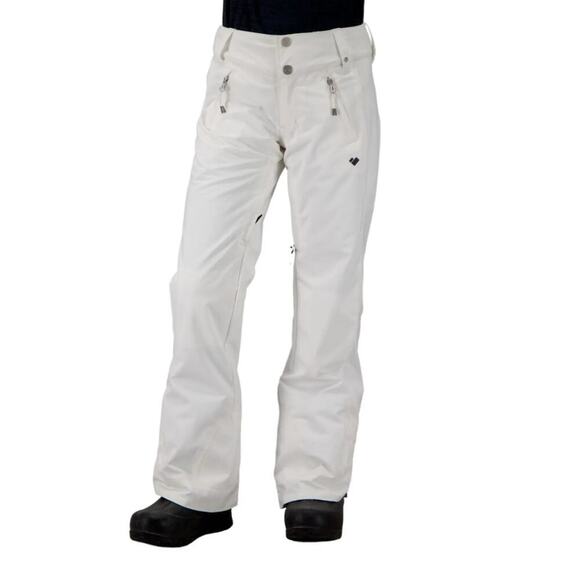 Obermeyer Girl's Fleece-Lined Double-Layer Jessi Snow Pant White Size XL NWT - Picture 1 of 12